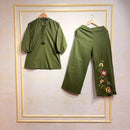 Co-ord Set with Floral Embroidery