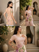Laila Floral Print Short Kurti (Cotton Taj)