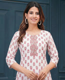 Rayon Printed Straight Kurti